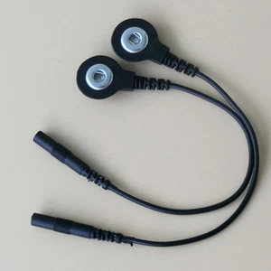 Electrode Lead Wire Cable Pin Snap n Converter to Button For Tens/Ems Massager - Picture 1 of 11