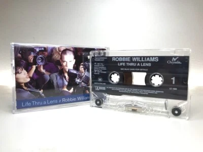 Robbie Williams LIFE THRU A LENS Cassette **1ST ISSUE 1997** EX/EX CONDITION - Image 1 of 4