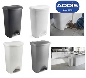CONTENEDOR DE PEDAL DE 50 L ADDIS CUBO DE BASURA PLÁSTICO PAPEL BASURA CONTENEDORES DE COCINA OFICINA - Imagen 1 de 12