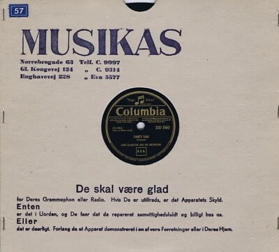 DUKE ELLINGTON Fancy Dan b/w The Hawk Talks Danish 78rpm 1950s Columbia DD 560 - Image 1 of 2