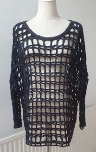 ***GORGEOUS***ALL SAINTS GRID JUMPER, UK14, US10, EU42 - Picture 1 of 21