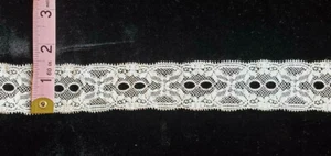 Vintage/Antique White Cotton Lace 10 Yards - Picture 1 of 1