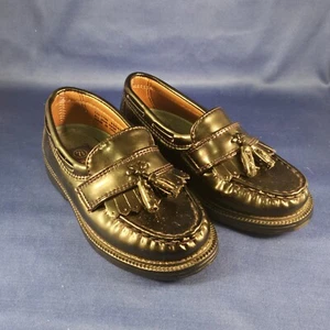 Toddler Boys Dress Shoes Faded Glory Black with Tassels Size 7 1/2 - Picture 1 of 9