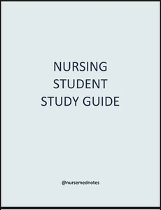 Nursing Student Study Guide NEW UPDATED VERSION 2025 - Picture 1 of 18