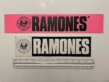 WOW ORIGINAL 80s 90s Ramones Concert Stickers tour - no shirt poster
