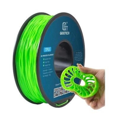 Filamento TPU color sólido GEEETECH 1 kg/rollo 1,75 mm flexible para impresora 3D EE. UU. Foto 1 de 4