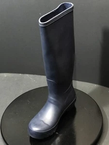 Polar Womens Navy Knee-High Pull On Rain Boots Size US 7/ EUR 38 - Picture 1 of 6