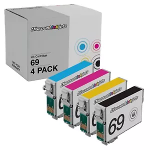 4 set T069 BLACK COLOR Ink Cartridge for Epson T0691 CX7400 CX9475fax CX8400fax - Picture 1 of 7