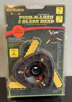 Weed Warrior Universal Push N Load 3 Blade Head Fits Murray Trimmers Most Models - Image 1 of 4