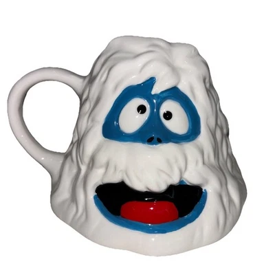 Taza de cerámica esculpida Rudolph el reno nariz roja abominable abejorro 18 oz Foto 1 de 4