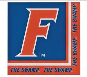 Florida Gators Luncheon Napkins - 20 Count - NEW - Picture 1 of 3