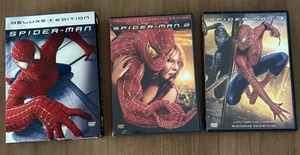 SPIDER-MAN 1 2 & 3 DVD SPECIAL EDITIONS SET OF 3, TOBEY MAGUIRE, Pre owned - Picture 1 of 15