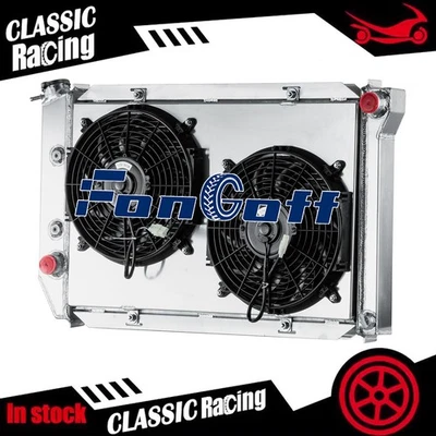 3Row Radiator Shroud Fan FITS 1969-1973 Ford Mustang Torino Mercury Marquis 7.0L Foto 1 de 4