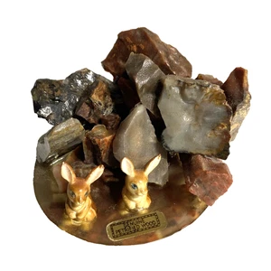 Vintage echtes versteinertes Holz Souvenir aus Grand Canyon Arizona AZ Hase Kaninchen  - Bild 1 von 4