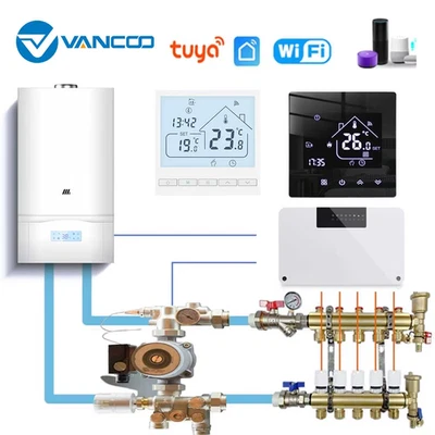 Water Underfloor Heating Systems Smart WIFI Thermostat Central Hub 5/8 Sub-chamb - Image 1 of 4