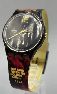 Swatch James Bond 007 2001 The Man With The Golden Gun 1974 Analoge Armband Uhr - Imagen 1 de 8