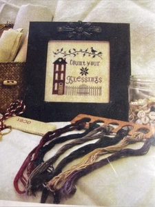 Count Your Blessings Cross Stitch Chart From Shakespeare’s Peddler - Picture 1 of 3