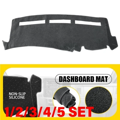 Cubierta de tablero gris alfombrilla de tablero para Chevy Silverado 1500 2500 3500 1999-06 1-5SET Foto 1 de 4