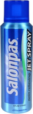 Paquete de 2 spray a chorro para aliviar el dolor Salonpas de 4 oz (118 ml) cada uno envío rápido Foto 1 de 4