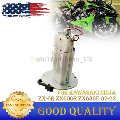 NEW Fuel Pump Assembly 490400023 For Kawasaki Ninja ZX-6R ZX600R ZX636E 07-22 Foto 1 de 4