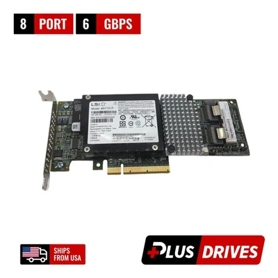 OEM LSISAS2108 Chipset 8 Ports 6Gbps RAID PCIe W/ Battery 9261-8i Dual Label SUN - Image 1 of 4