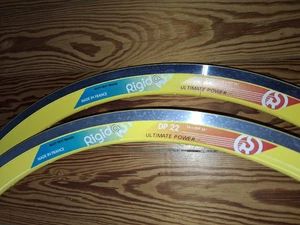 2 x Felge Rigida DP 22  Gelb MTB Clincher Rim 26" 36L Neu, unbenutzt - Bild 1 von 2