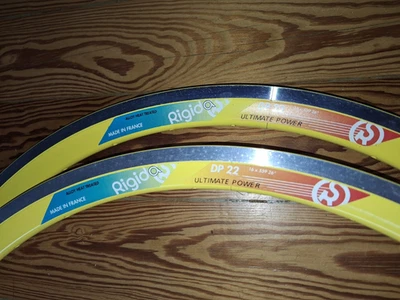 2 x Felge Rigida DP 22  Gelb MTB Clincher Rim 26" 36L Neu, unbenutzt - Bild 1 von 2