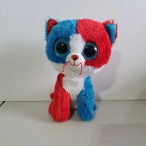 TY Beanie Boo Spirit Cat Plush Red Blue Cracker Barrel Exclusive 6” - Picture 1 of 5