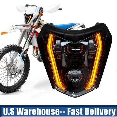 Farol de LED com lâmpada de seta para KTM EXC XCF 200 250 300 450 500 XCW 350 - Imagem 1 de 4
