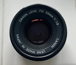 Canon Lens FD 50mm 1:1.8 Camera Lens With No Caps Made in Japan - Picture 1 of 13