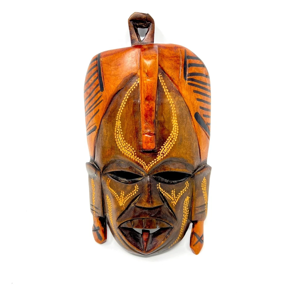 African Carved and Painted Wooden Mask Jam Bo Kenya - Image 1 of 2
