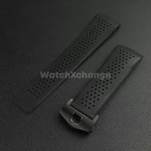 Rubber Silicone Watch Strap Band Mens Breathable Waterproof 24mm Fit TAG Heuer - Picture 1 of 6