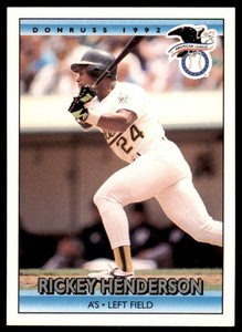 1992 Donruss Rickey Henderson #30