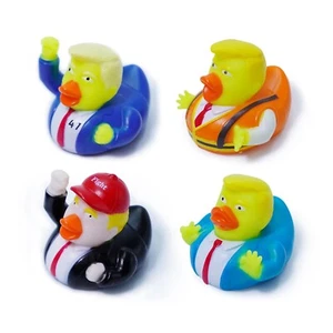 4PCS Donald Trump Rubber Ducks for Jeeps - Funny Trump Gifts, Collectible Trump - Picture 1 of 5