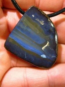 Colgante de joyería de ópalo de roulder australiano perforado lateralmente - Imagen 1 de 2