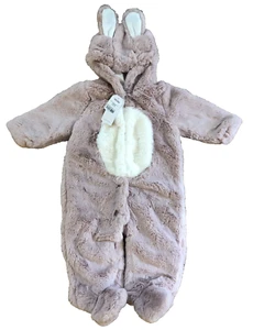 NEXT BABY UK Faux Fur All In One Snow suit Winter Cosy Girl Size 6-9 Month BUNNY - Picture 1 of 10