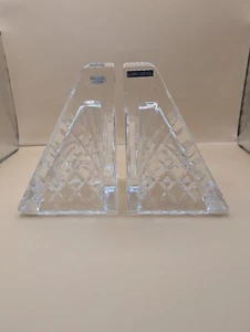 JG. Durand France Cristal Au Plomb 24% Lead Bookends 5 1/2" Compuware - Picture 1 of 9