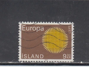 ICELAND : 1970 - USED - SCOTT # 420 EUROPA - Picture 1 of 1