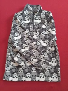 Old Navy Boys Size Medium (8) Long-sleeve Skull Jacket Dark Zipper - Picture 1 of 7