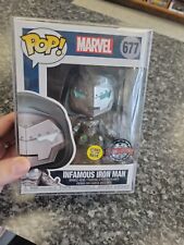 Funko Pop Marvel : Infamous Iron Man #677 Glows in the Dark Special Edition 
