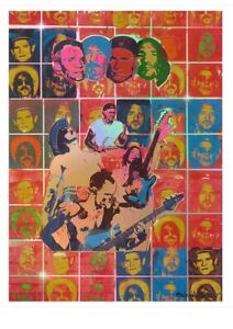 RED HOT CHILI PEPPERSSpecial Edition Michael Rios 'Happy Squares' Art Poster
