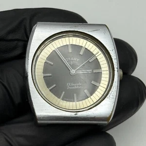 34mm Men’s Vintage Rotary Bullseye Dial AS ST 1950 / 51 Swiss Watch PARTS REPAIR - Picture 1 of 18