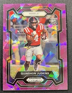 Quinshon Judkins 2024 Panini Prizm Draft PURPLE ICE Rookie #146 /149 BUCKEYES - Picture 1 of 2