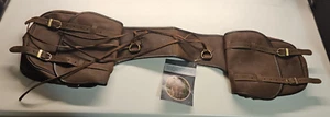 Bolsa de sillín de Trail Riding Tough 1 de cuero marrón suave 61-9935 - Imagen 1 de 6