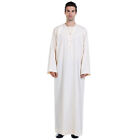 Mens Abaya Saudi Thobe Robe Islamic Muslim Maxi Dress Arabic Long Kaftan
