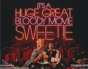 Joanna Lumley & Jennifer Saun HANDSIGNIERTES 8x10 Foto Absolutely Fabulous B - Bild 1 von 1