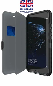 Tech21 Evo FlexShock Wallet Phone Case for Huawei P10 with Card Holder- Black - Afbeelding 1 van 6