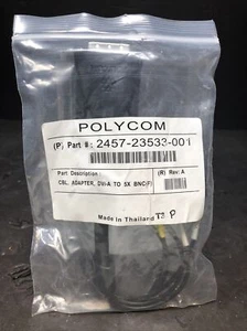 Polycom 2457-23533-001 DVI-A to 5 BNC (F) Adapter Cable. New In Bag! - Picture 1 of 4