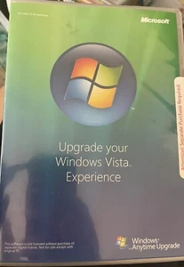 PC MICROSOFT WINDOWS VISTA EXPERIENCE ANYTIME UPGRADE DISC 32 Bit DVD SEALED - Picture 1 of 4