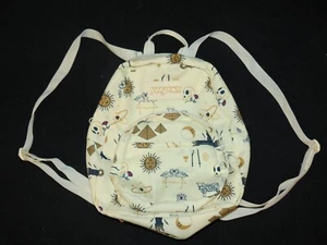 Jansport Mini Half Pint Mystic Futures Sun Tarot Beige Skulls Hiking Backpack - Picture 1 of 6